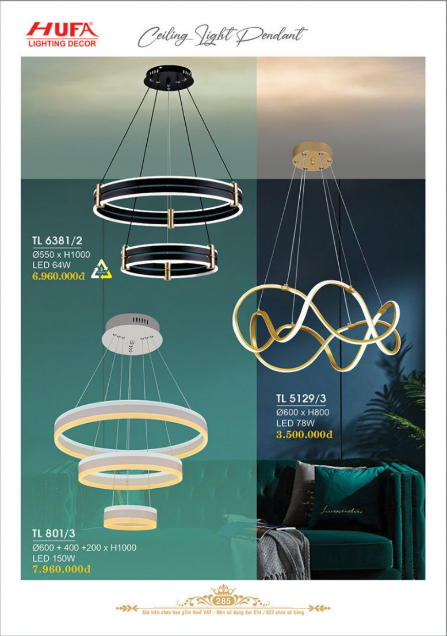 Bảng giá đèn trang trí HUFA